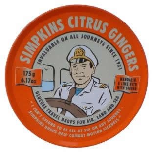 Simpkins Citrus Gingers (mandarin, Lime With Ginger) 6.17oz X 3 Tins logo