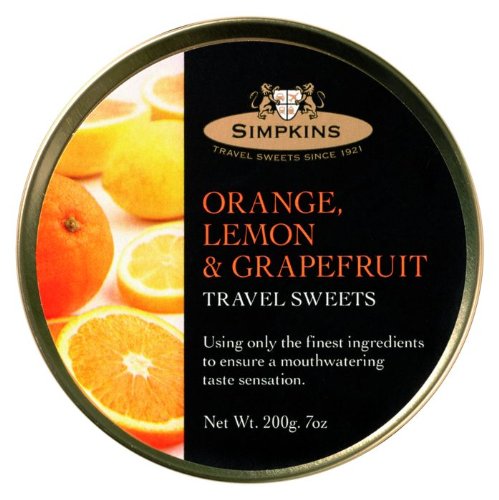 Simpkins Orange, Lemon & Grapefruit Travel Sweets logo