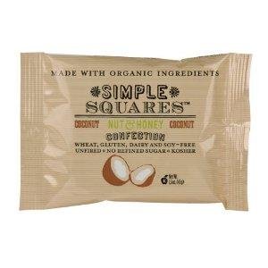 Simple Squares Bar, Coconut, Nut & Honey Og3 1.6 Oz. (Pack of 12) logo