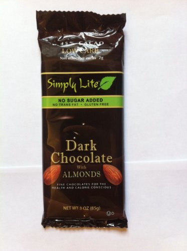 Simply Lite Dark Chocolate W/ Almonds 12 Pack logo