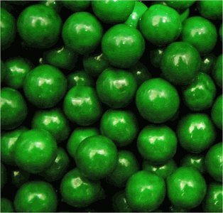 Sixlets Green Candy 1lb logo