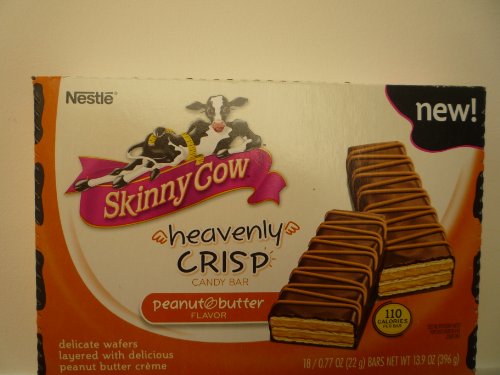Skinny Cow Heavenly Crisp Candy Bar Peanut Butter Flavor, 0.77 Ounce (Pack of 18) logo