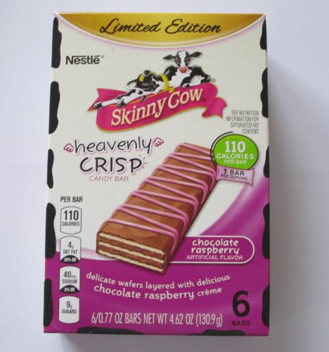 Skinny Cow Heavenly Crisp Chocolate Raspberry Candy Bar (1 Box/6 Bars) logo