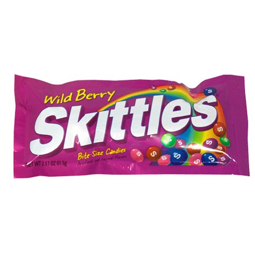 Skittles Bite Size Candies, Wild Berry, 2.17 ounce Packages (Pack of 36) logo