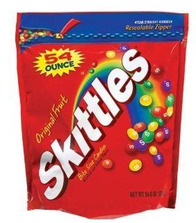 Skittles Loose Packed Bulk Bag 54 Ounces logo