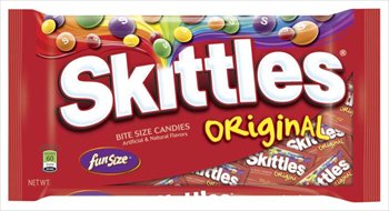 Skittles Original Fun Size Bite Size Candies 10.72 Oz (Pack of 12) logo