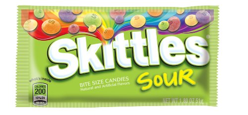 Skittles Sours Candy, 24-count Packages (Pack of 24) logo