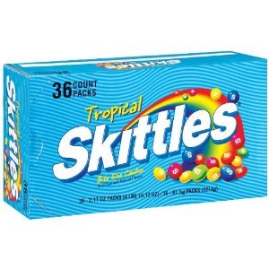 Skittles – Tropical, 2.17 Oz Bags, 36 Count logo