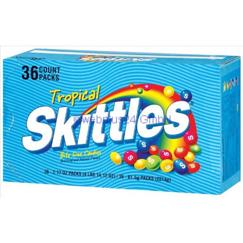 Skittles Tropical Flavor logo