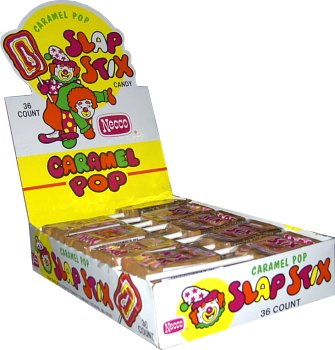 Slap Stix Caramel Pop 36 Pop Box logo