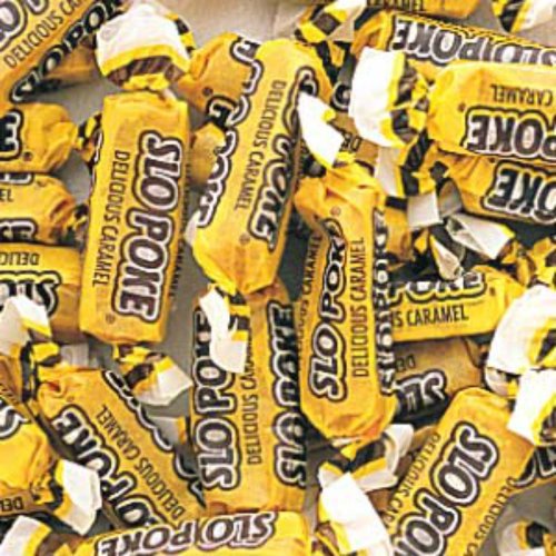 Slo Poke Bite Size Caramel Candy 1lb Bag logo