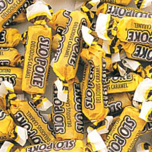 Slo Poke Bite Size Caramel Candy 5lb Bag logo