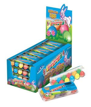 Smarties Bubble Gum Egg Carton logo