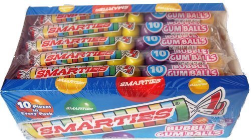 Smarties Bubble Gumballs ( 24 Tubes With 10 Gumballs Each ) logo