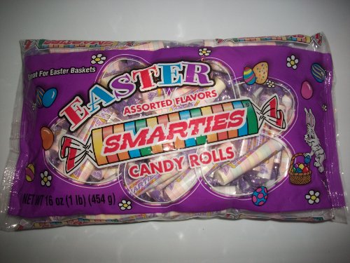 Smarties, Easter Packaging, Assorted Candy Rolls, 16oz Bag logo