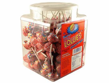 Smarties Giant Pops 60 Piece Jar logo