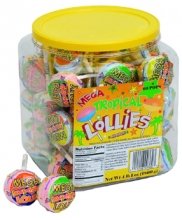 Smarties Mega Tropical Lollies, 60 Ct logo