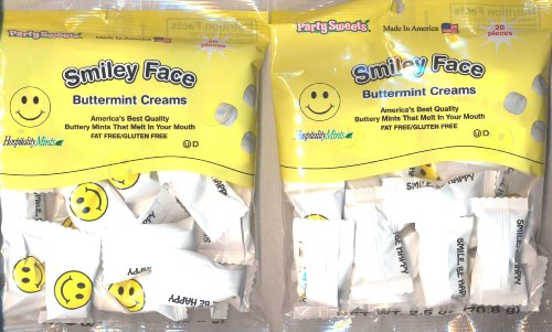 Smiley Face Buttermint Creams (40 Pieces – Two 2.5-oz. Bags Of 20 Pieces) logo