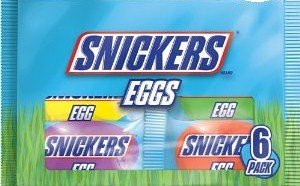 Snickers Eggs, 6.6 ounce Pack of 6 Eggs, 3 Packs logo