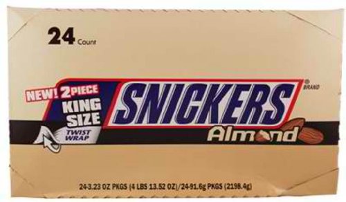 Snickers King Size Almond 24ct logo