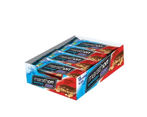 Snickers Marathon Energy Bar Chewy Chocolate Peanut 12 Bars logo