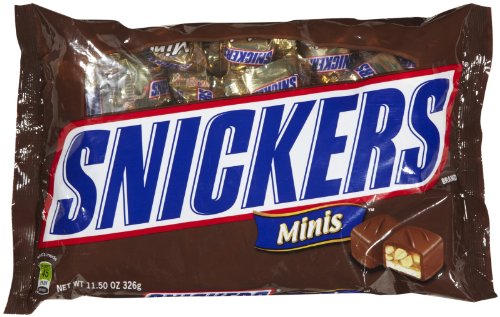 Snickers Minis Chocolate Bar Bag 11.5 Oz logo