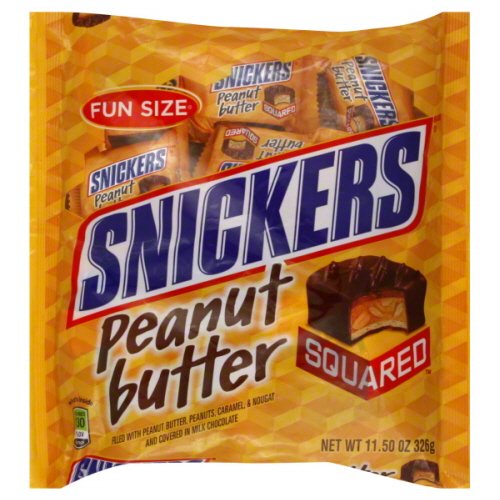 Snickers Peanut Butter Candy Squared 11 Oz logo