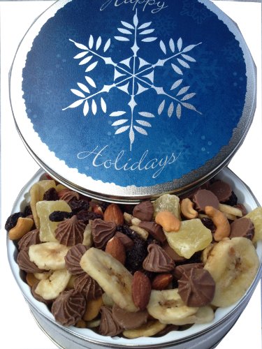 Snowflake Gift Tin With Chocolate, Fruits and Nuts By Nut Roaster’s Reserve logo