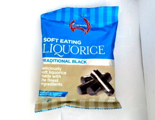 Soft Eating Liquorice Traditional Black Deliciously Soft Liquorice Made With The Finest Indigredients 275 G.By Australia logo