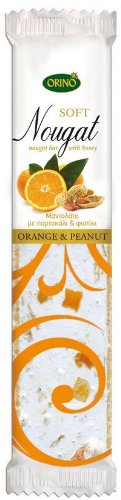 Soft Nougat With Honey 70gr With Orange & Pistachio. logo