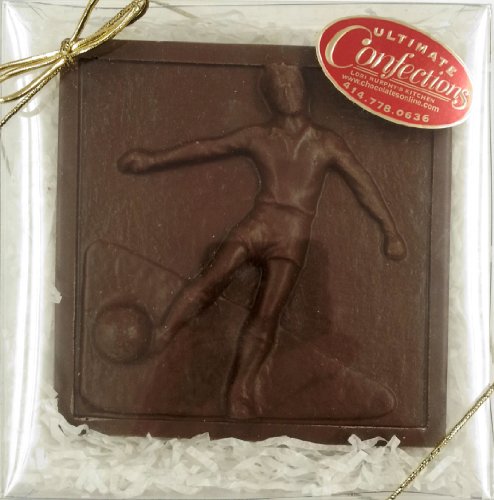 Solid Chocolate Soccer Plaque (1 Piece) logo