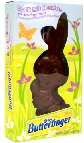 Solid Milk Chocolate Easter Bunny With Butterfinger Pieces 5.5oz. logo