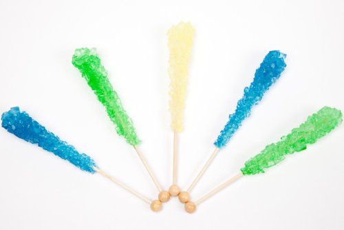 Sour Assorted Wrapped Rock Candy Sticks (10 Pieces) logo