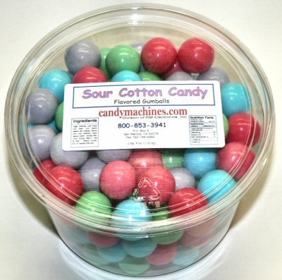 Sour Cotton Candy – Tub Of Gumballs – 4181-t logo