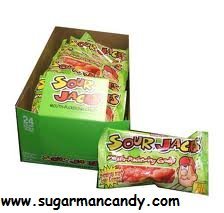 Sour Jacks Soft & Chewy Sour Candy, 24 Units, 1 Box logo