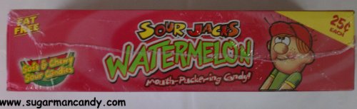 Sour Jacks Watermelon Soft & Chewy Sour Candy, 24 Units, 1 Box logo