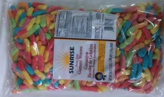 Sour Neon Gummy Worms 5 Pound Bulk Bag logo