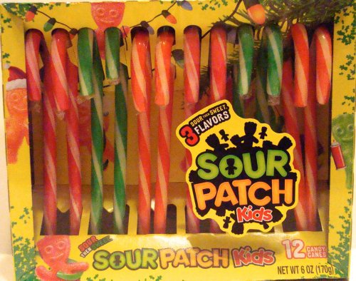 Sour Patch Candy Canes 12 Count logo