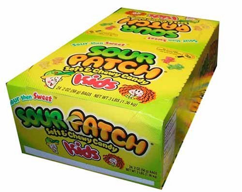 Sour Patch Extreme Soft & Chewy Candy, 1.8 ounce Bags (Pack of 24) logo