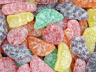 Sour Patch Fruit Salad Gummi Gummy Candy 1 Pound Bag logo