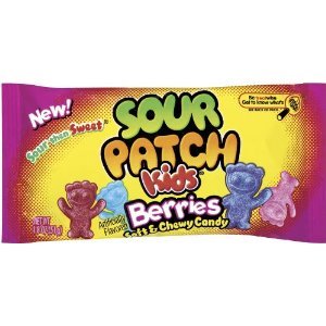 Sour Patch Kids Candy, Berries, 1.8 Oz. (Pack of 24) logo