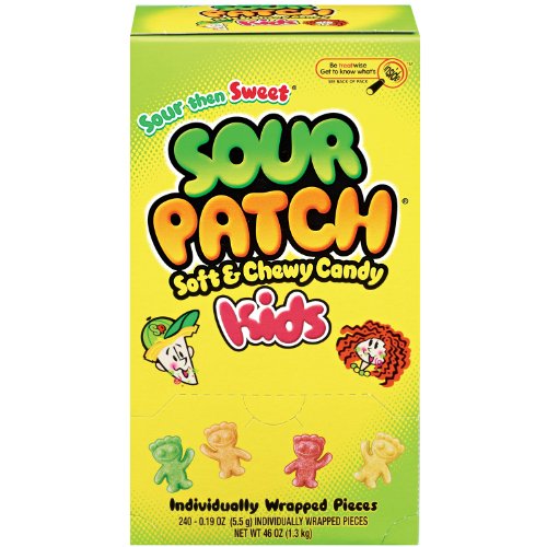 Sour Patch Kids,net Weight 46 Ounces, 240-count Individually Wrapped logo