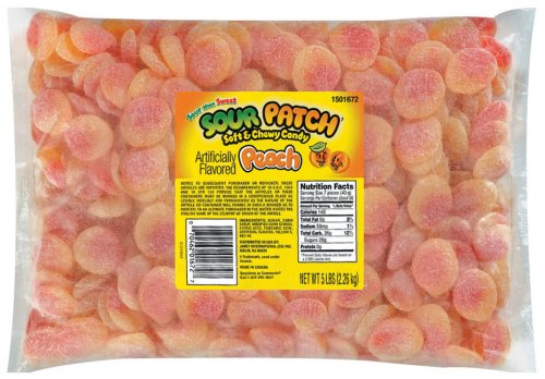 Sour Patch Peach Candy, 5-pound Bags (Pack of 2) logo