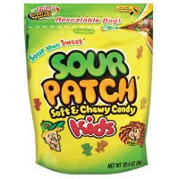 Sour Patch Soft & Chewy Candy Kids (1) 30.4 ounce Bag (1.9 Lbs) logo