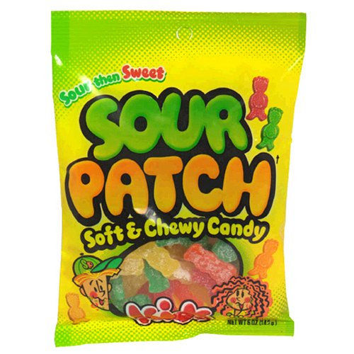 Sour Patch Soft & Chewy Candy, Kids, 5 Oz (142 G) logo