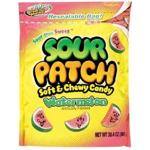 Sour Patch Soft & Chewy Candy Watermelon, 30.4 ounce Bags (1.9 Lbs) logo