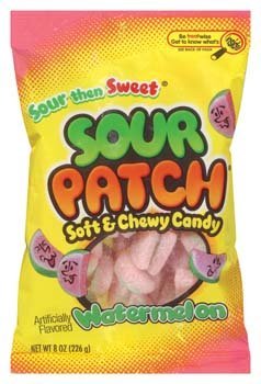 Sour Patch Soft & Chewy Watermelon Candy 8 Oz logo