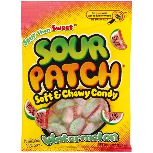 Sour Patch Watermelon 5 Oz. Bag (Pack of 3) logo