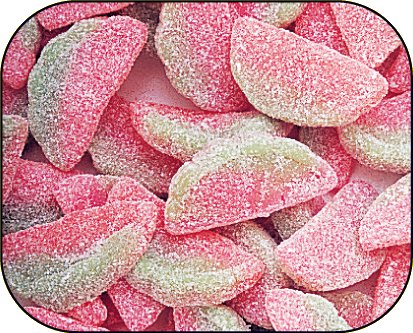 Sour Patch Watermelon Gummi Gummy Candy 1 Pound Bag logo