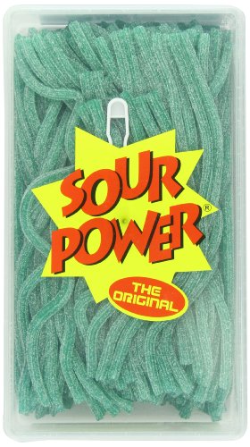 Sour Power Green Apple Straws, 200-count Tubs (Pack of 2) logo